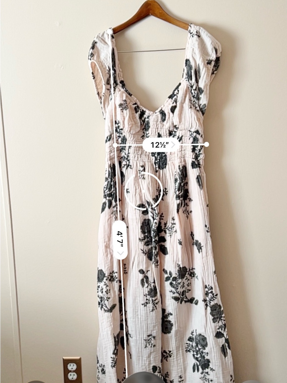 Free People pink Maxi Dress with Black Floral Print - Picture 10 of 14